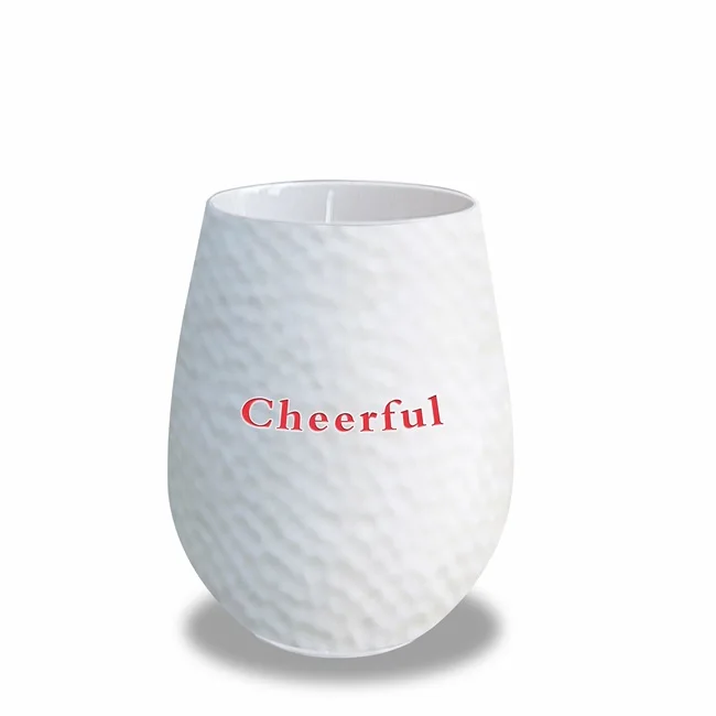 Ceramic rain pattern egg-shaped beer mug red sprinkle mug Wine Glass - Beatific