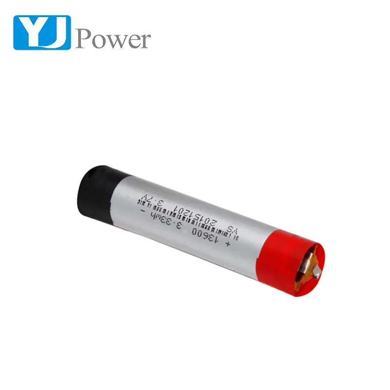 900mAh lithium battery 13600 900mAh 3.7v lithium polymer battery for electronic equipments
