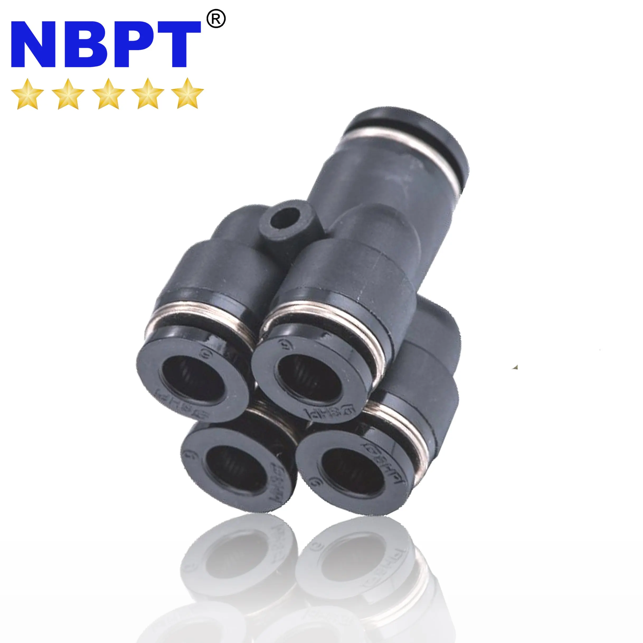 Yee PY Pneumatic Splitter Connector Pneumatic Y  Fitting Plastic One Touch Fitting by NBPT