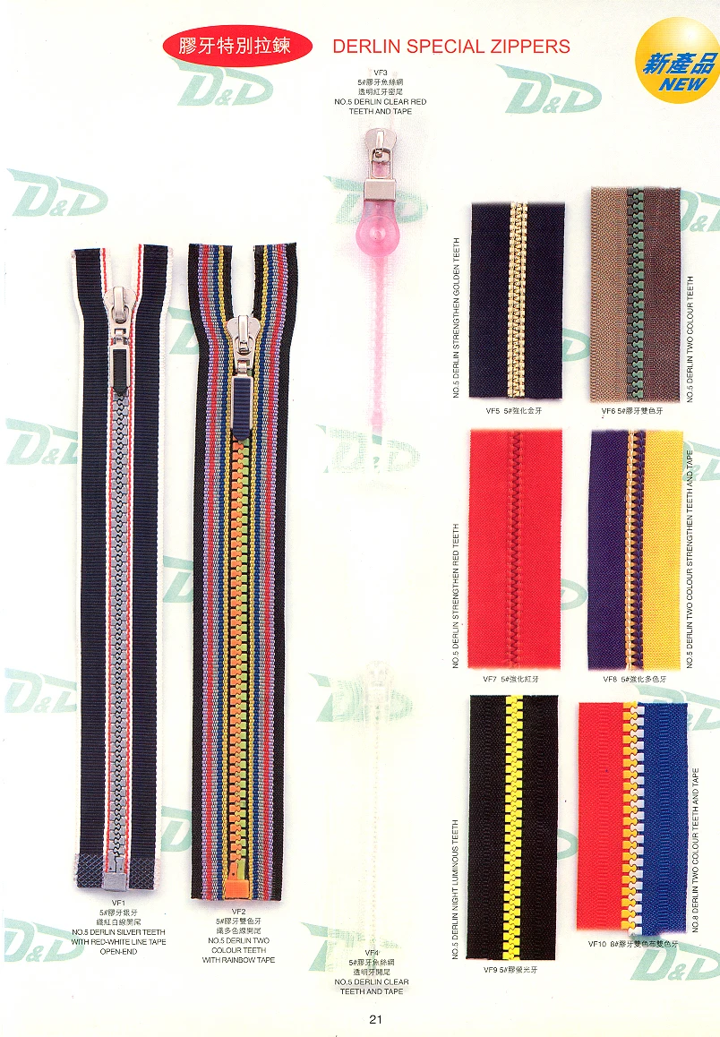 Оптовая продажа нейлоновая молния (серебряные зубья) (золотые (зубья пистолета)