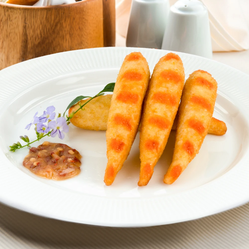 Vegan seafood fried prawn supplier fish free