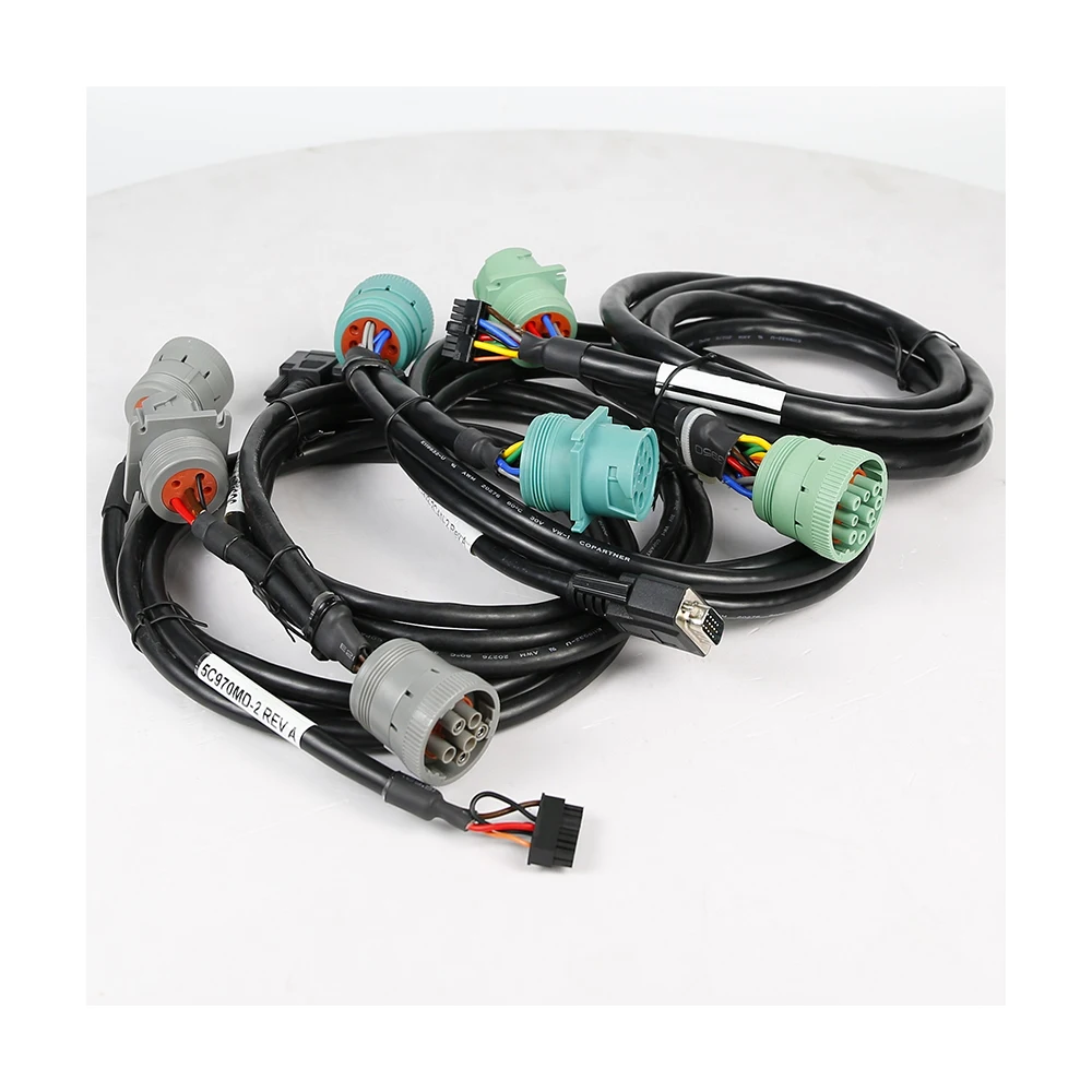 
Wholesale Price JPOD to 9 Pin J1939 Type 2 Y Cable J1939 Universal 9pin Deutsch HD Harness For Truck GPS Cable Assembly for Sale 