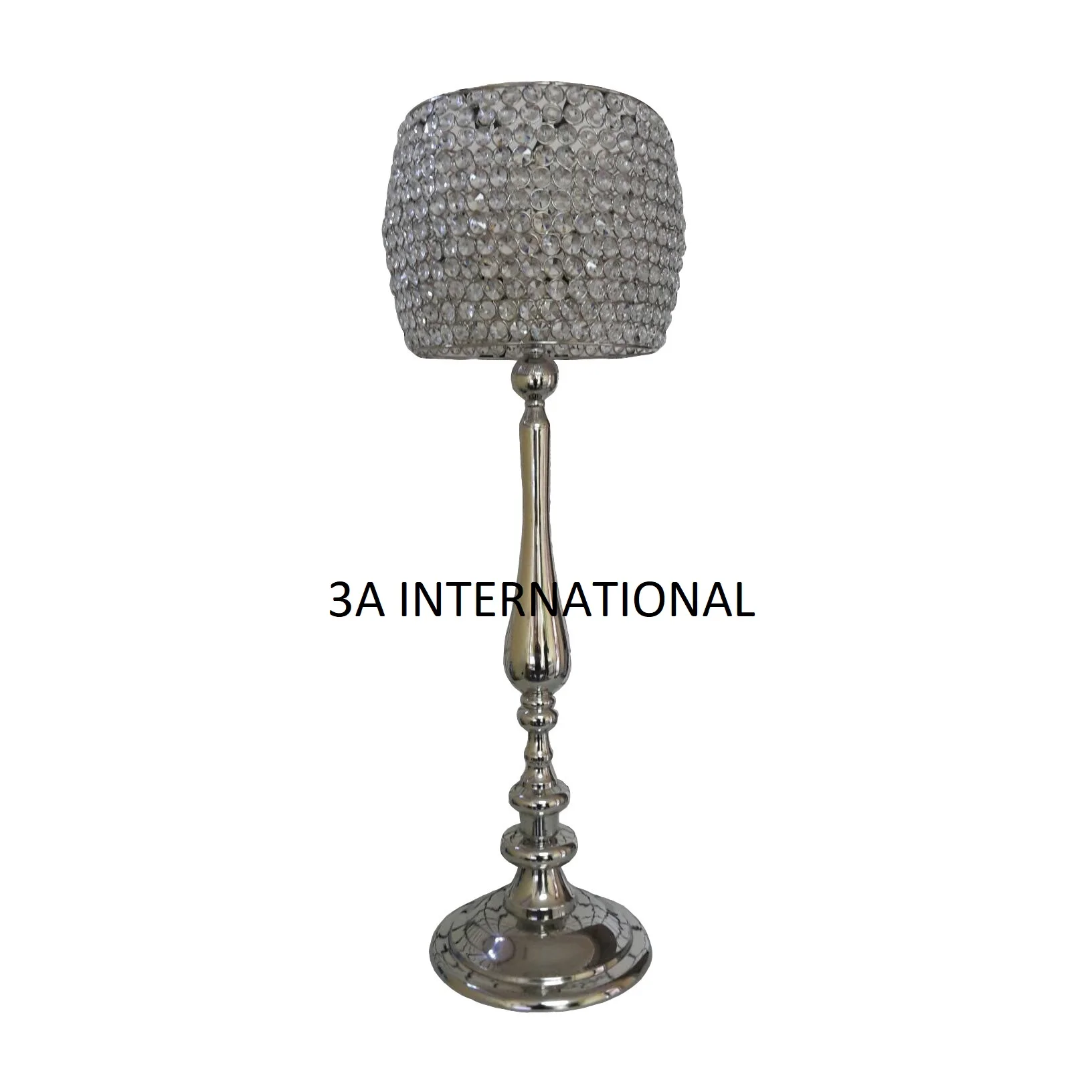 Wholesale Royal Wedding Crystal Candelabra Candle Stand For Luxury Parties Floor Decoration Candle Holder