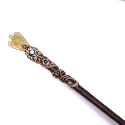 Goldy Quartz Angel Vintage Simulated hair Clip Crystal Rhinestone Hairpin Hair Accessories Jewelry Hair Sticks