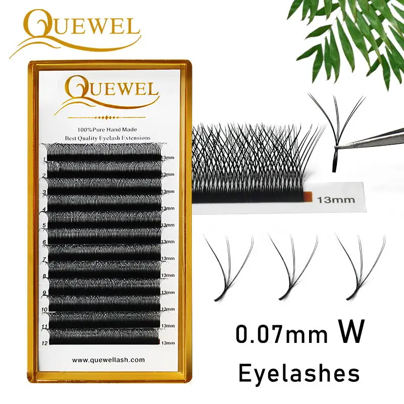 Ресницы Quewel w прочные w-образные ресницы частная этикетка для салона