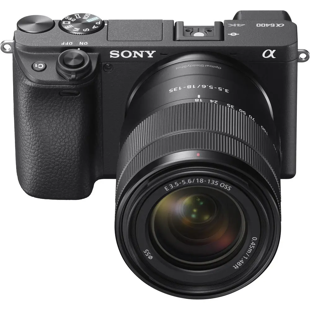 Wholesales For Sony Alpha a6400 Camera Black + 16-50mm + 55-210mm 32GB Multi Lens Bundle