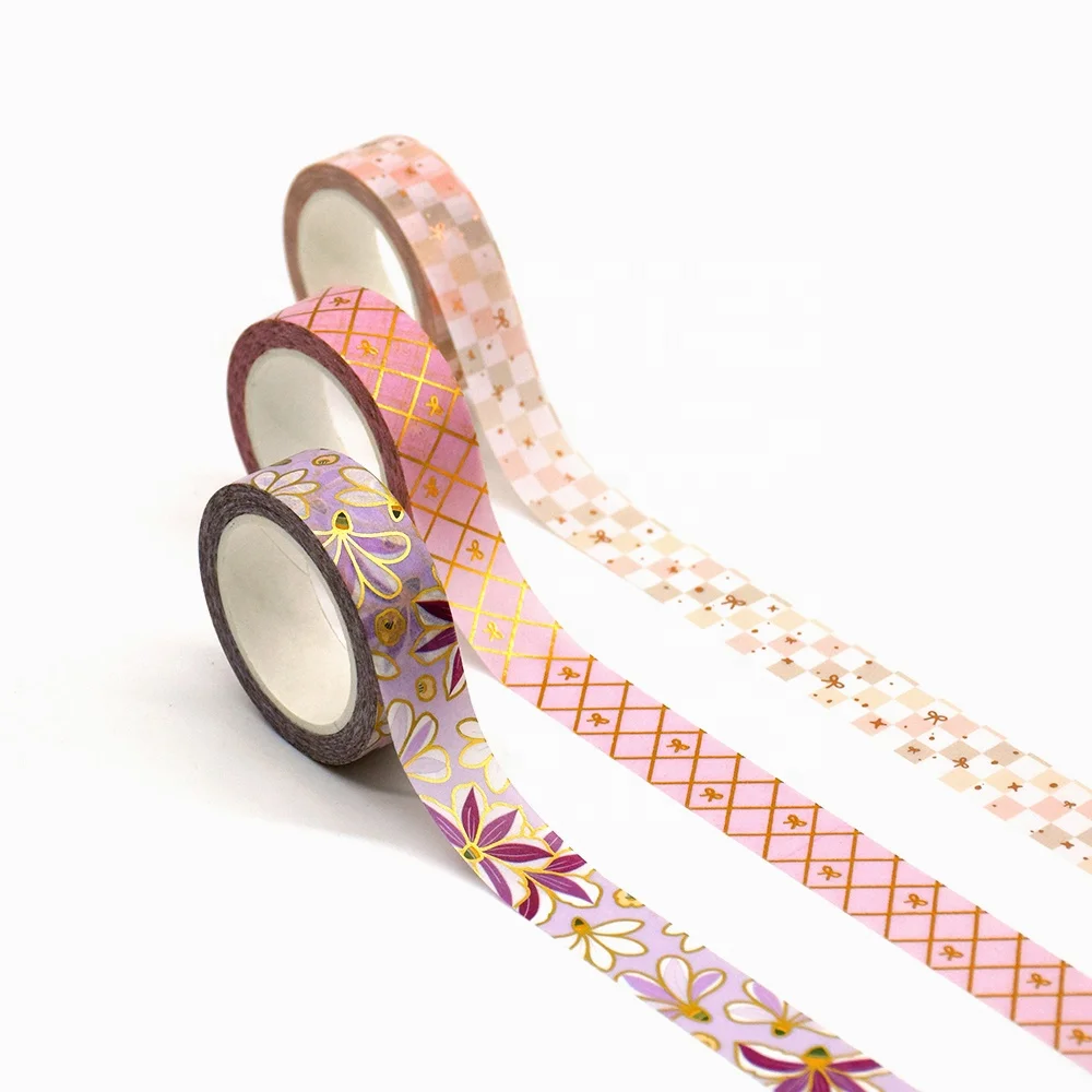Free Sample Masking Tape Galaxy for Teenager Diy Gold Foil Custom Washi Tape