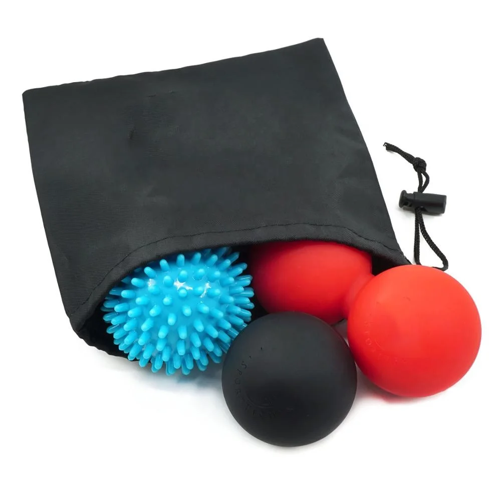 Top 3 Massage Balls Set Spiky Lacrosse Peanut Muscle Roller Massager ball
