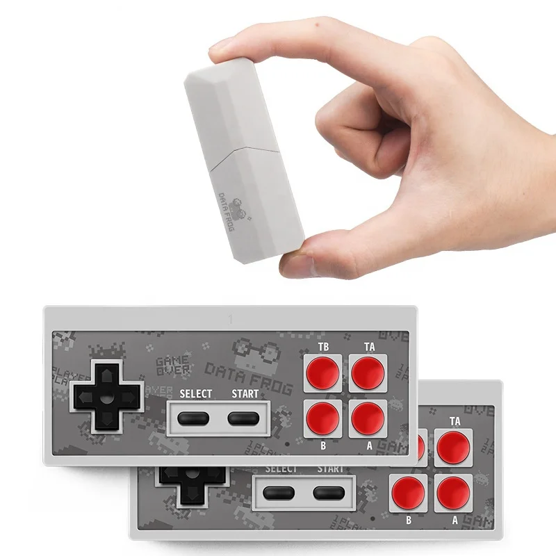 wholesale retro video game consoles from China 2.4G mini Wireless video game players built in 568 8 bit games