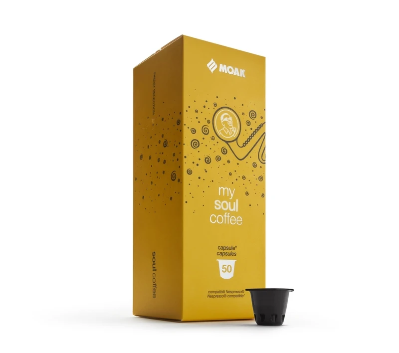 Top Quality OEM Italian Nespresso coffee capsules case  50*5,8 gr Soul Coffee For export