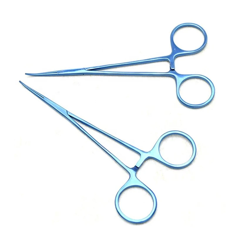 
Ophthalmic Surgical Instruments Titanium 12.5cm Halsted Forceps Needle Holder Forceps 
