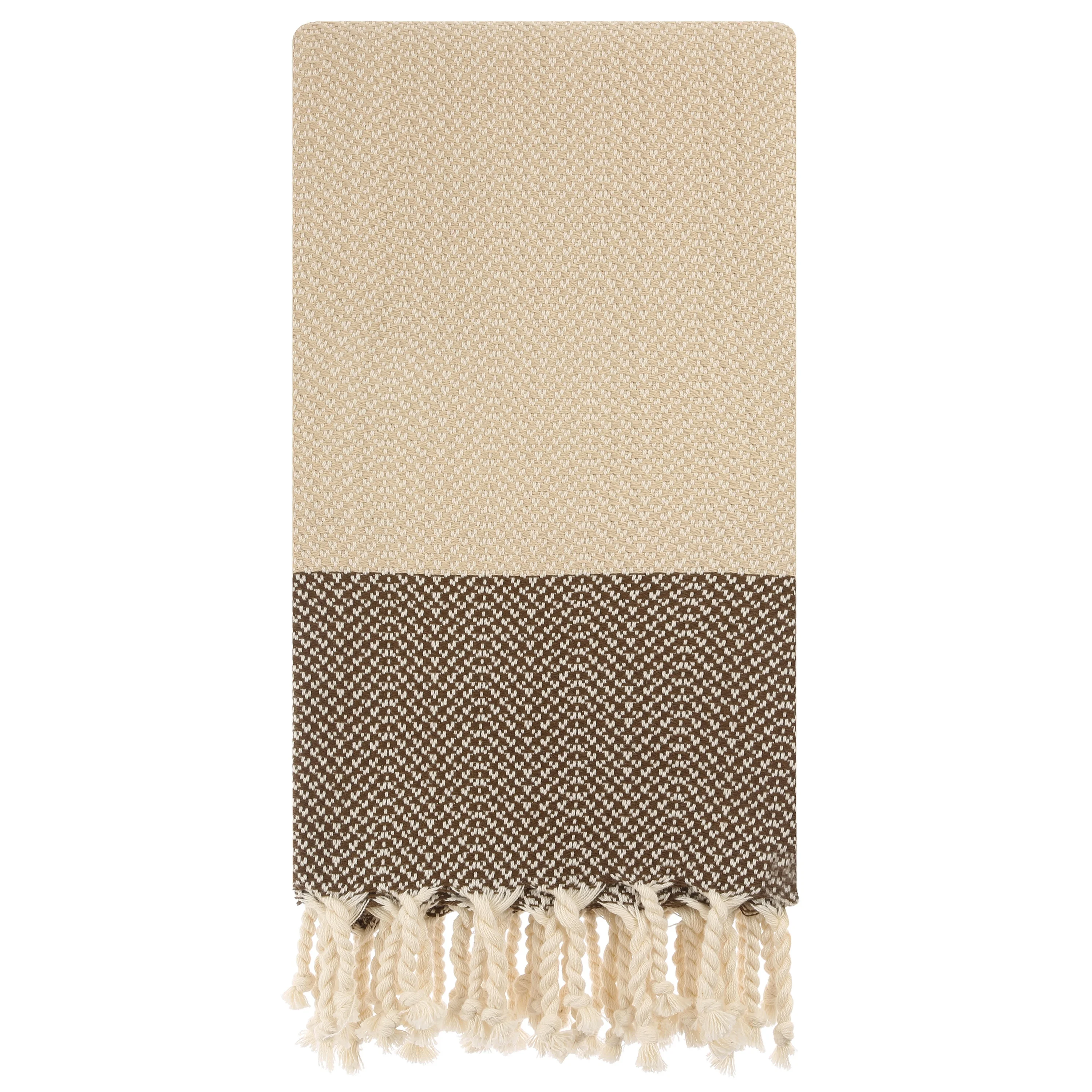 Jacquard Zig Zag Patterned Two-Colored Oversized Peshtemals Towels and Bath Accessories from 6 Years Gold Supplier %100 Cotton