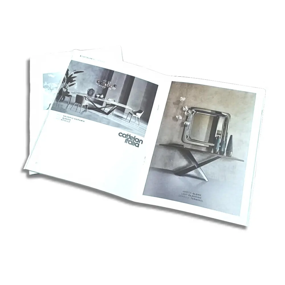 Подгонянный полноцветный Печатный бизнес-каталог