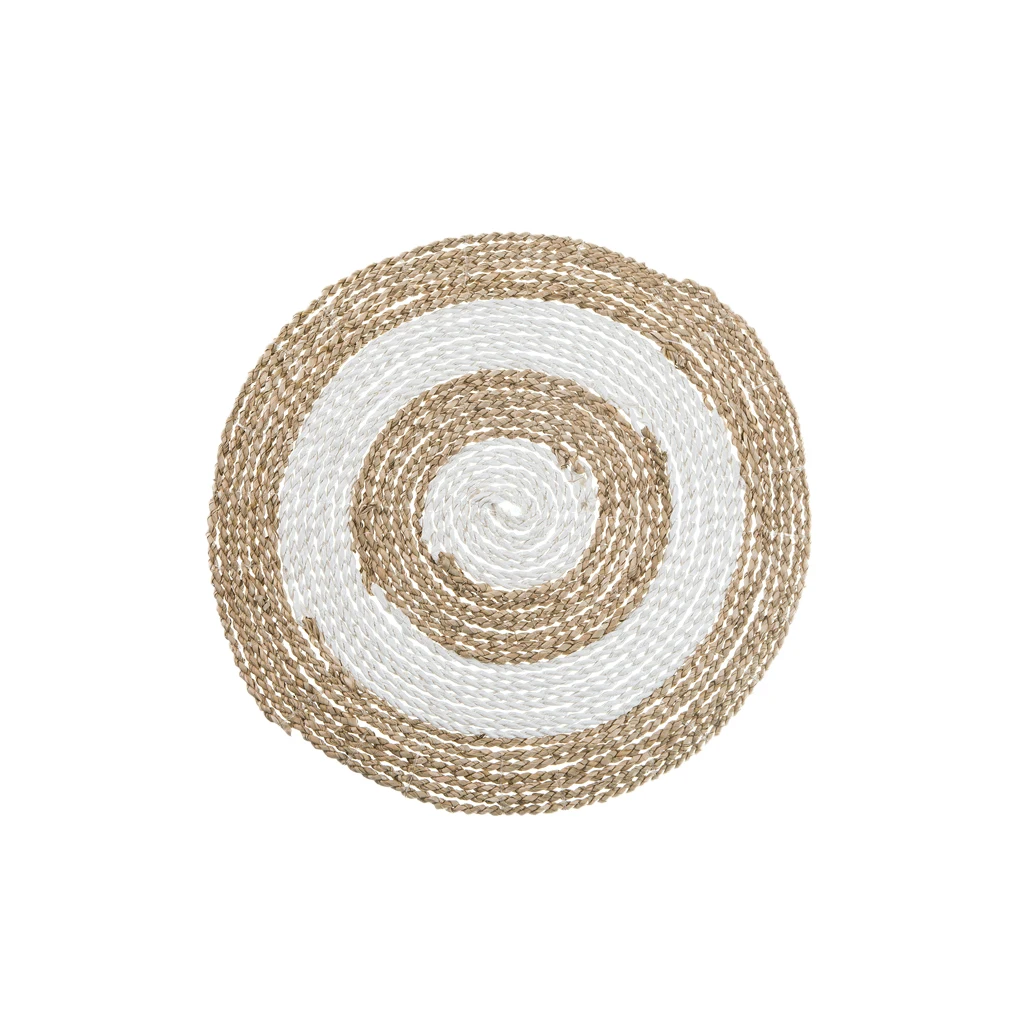 Экологичная скатерть ручной работы из морской травы/круглая скатерть Pandan из морской травы, уникальные скатерти с цветами на заказ