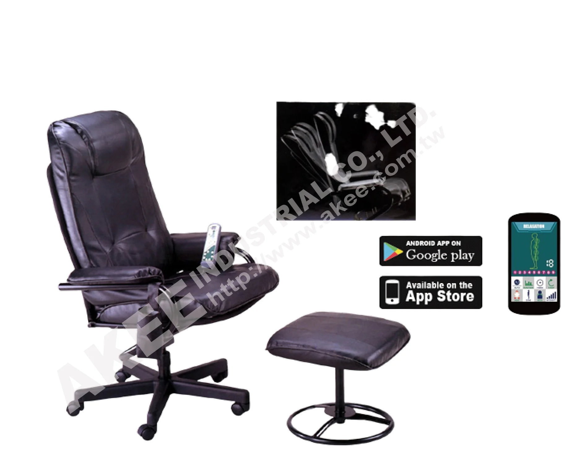 Откидной офисный современный стул с подставкой для ног офисная мебель массажное кресло версия APP Сделано в Китае для массажного кресла