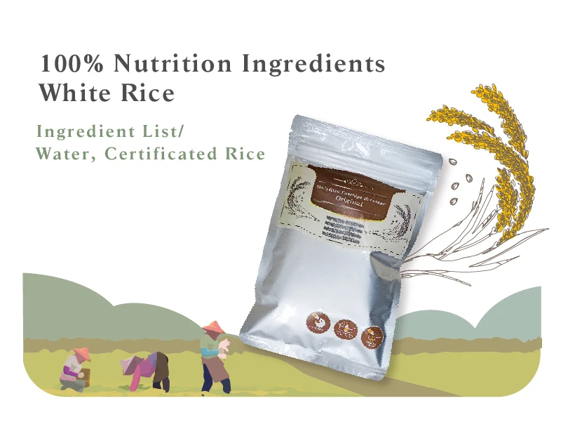 Заводская цена белая каша из риса мгновенная Замена еды для уличной военной