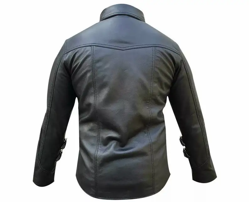 Высокое качество лучшая оптовая цена кожаная рубашка для гомосексуалистов изготовленная крыльями трейдеров