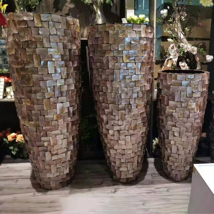 Sea Shell Planters Mother Of Pearl Big Shell Vase