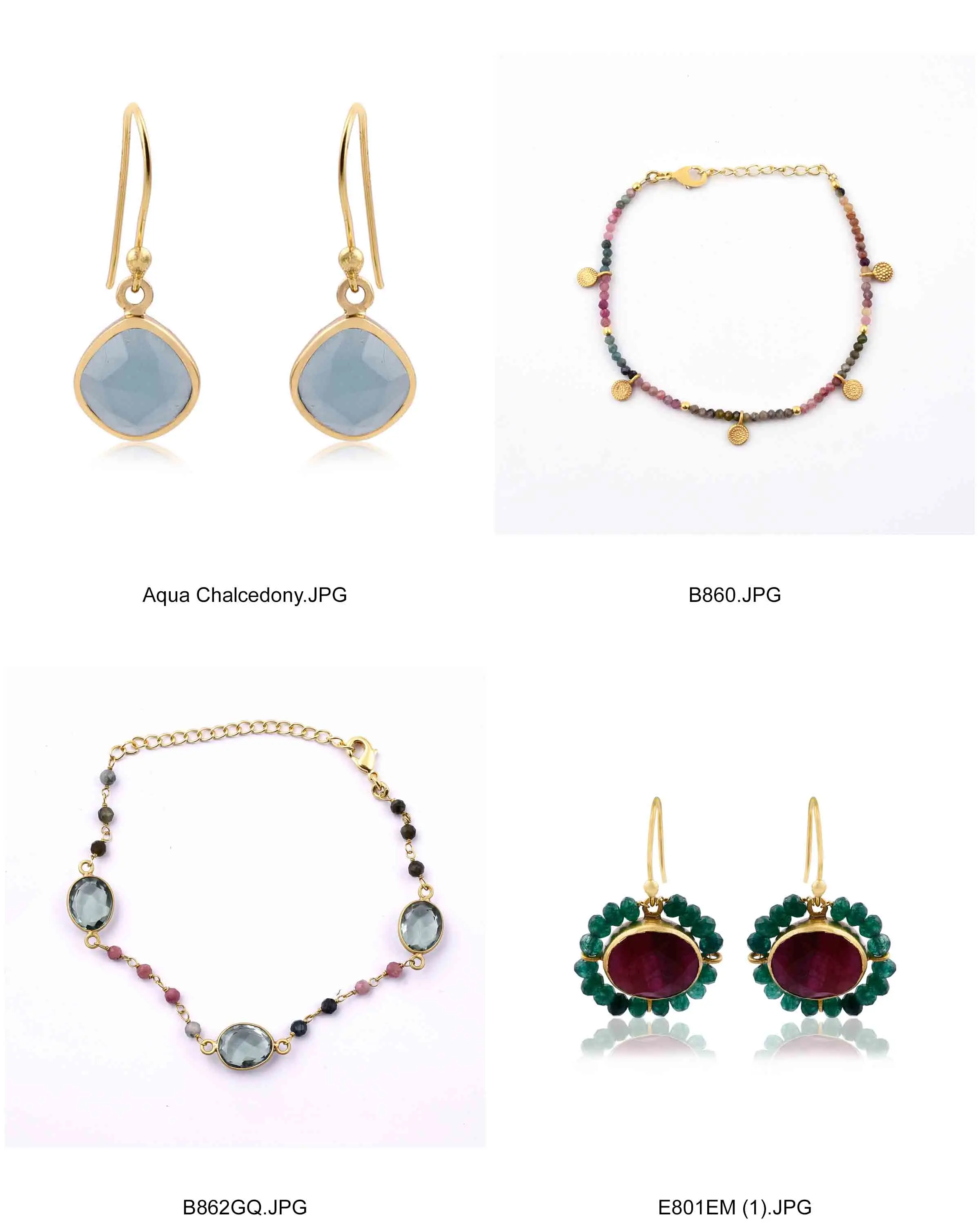 best quality multi beads charm bracelet gemstone solid .925 sterling silver handmade jewelry casa de plata