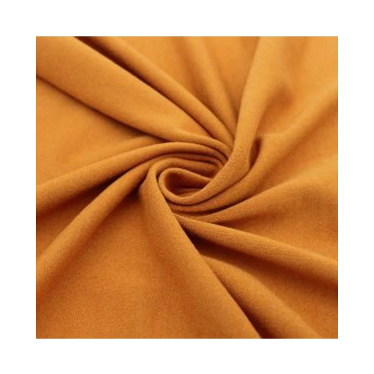 Однотонный узор легкий вес хорошее качество 92% полиэстер 8% спандекс DTY двусторонняя матовая ткань для оптовых покупателей