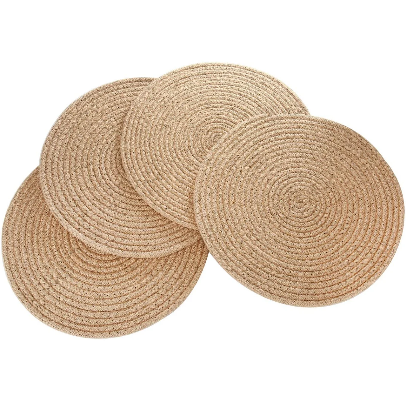 100% Natural Handmade Wholesale Place Mats Round Braided Table Placemat Custom Printed Dinning Table Mats From Bangladesh