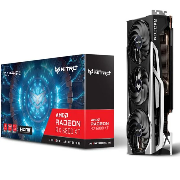
Sapphire RX 6800 XT Nitro+ AMD Radeon 6800XT Gaming Graphics Card 11304-02-20G 