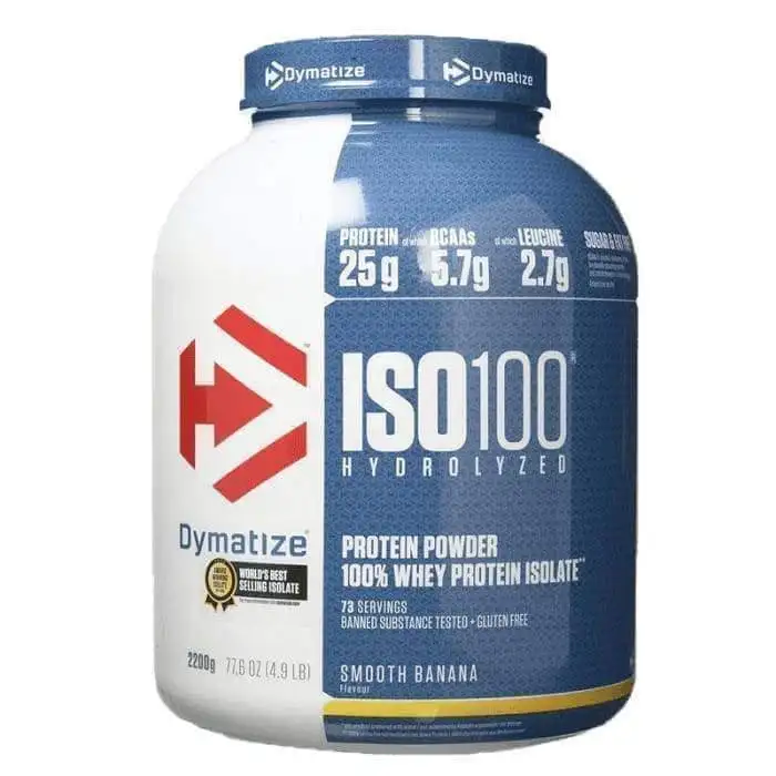 
DYMATIZE Iso100 Hydrolyzed (WPI Whey Protein Isolate) 2200g SHIPPING WORLDWIDE 