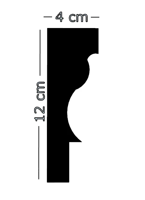 Оконная/дверная рама внешняя EPS формовка WDECO9