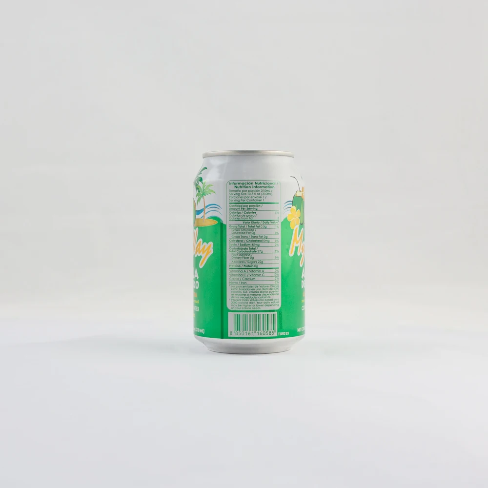 Тайский Сок с кокосовой водой с целлюлозной 310 мл банка с оригинальным ароматом