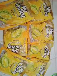 Жевательные мягкие конфеты фруктовые молочные шарики дуриан 24 пакета/картонная коробка