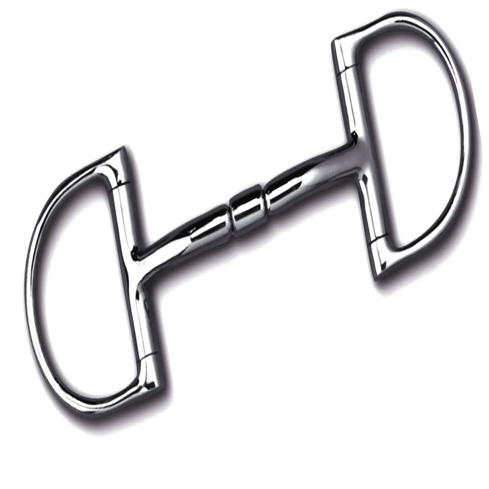 horse Riding  Dee Bit without Hooks with Stainless Steel French Link Snaffle by Riaz Jamal Intel