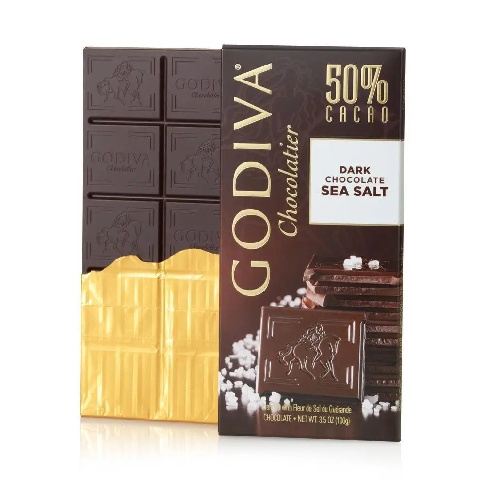 Godiva 100g Tablet Dark Chocolate 50% Sea Salt