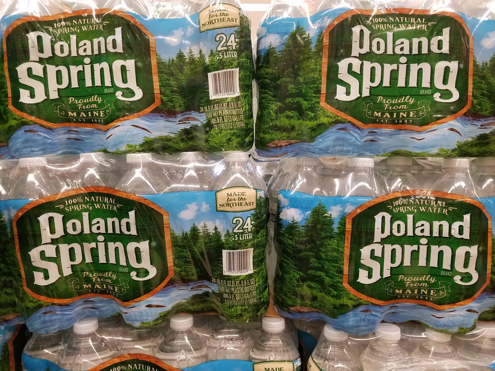 100% Natural POLAND SPRING Spring Water/ Poland Spring Water