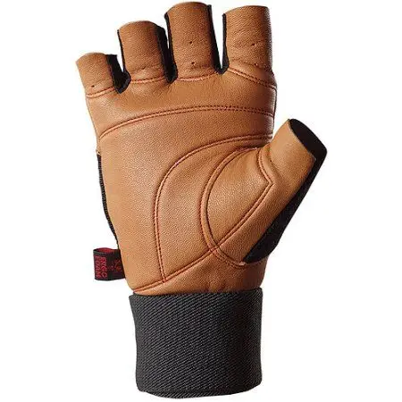 GYMNASTIC WEAR Cowhide Half finger customized cheap price cowhide gloves with straps for women