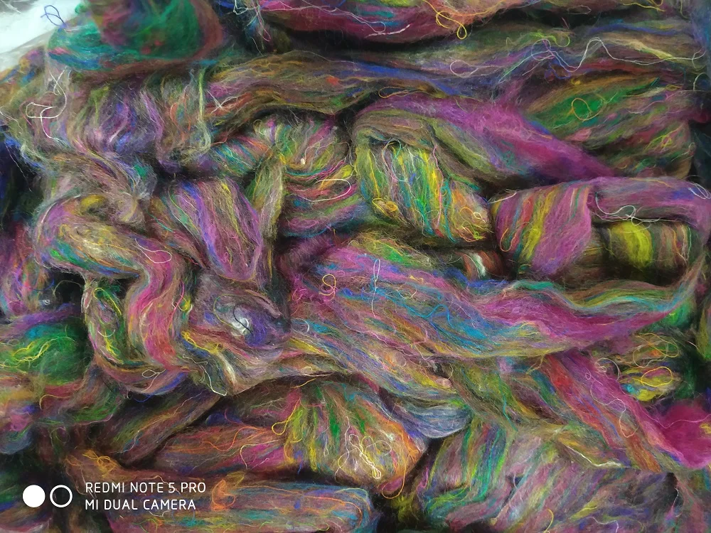 custom made eri silk sliver suitable for knitter and weavers ideal yarn fiber stores