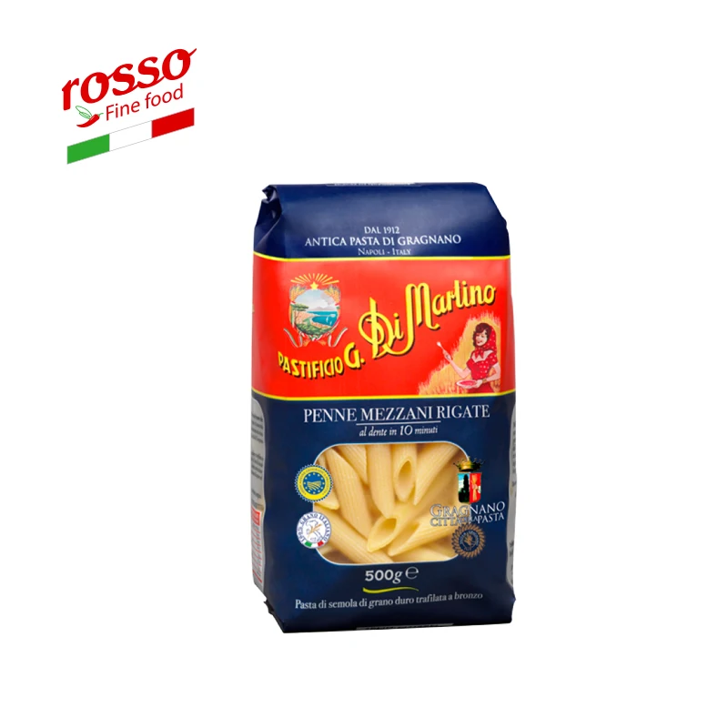 For importers and wholesalers PGI Pasta Di Gragnano Igp Formato Penne Mezzane Rigate 500 G - Made in Italy