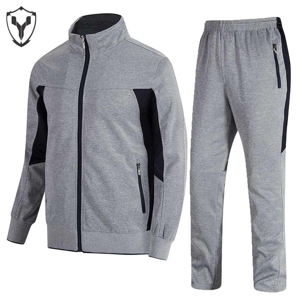 Yellow And Black Fully Sublimation Custom Logo Team Name Label Printed High Quality Polyester Cotton Casual Winter Tracksuit Men