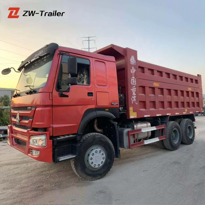 China Brand 8x4 40 25 Ton 10 Wheel Dump TipperTruck heavy duty trucks With Crane for Sale