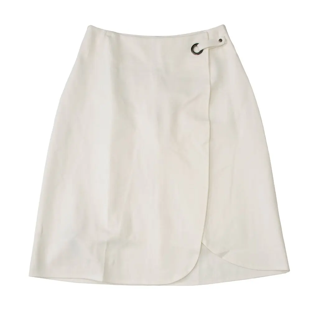 
English Italian Half Wrap White Skirt 