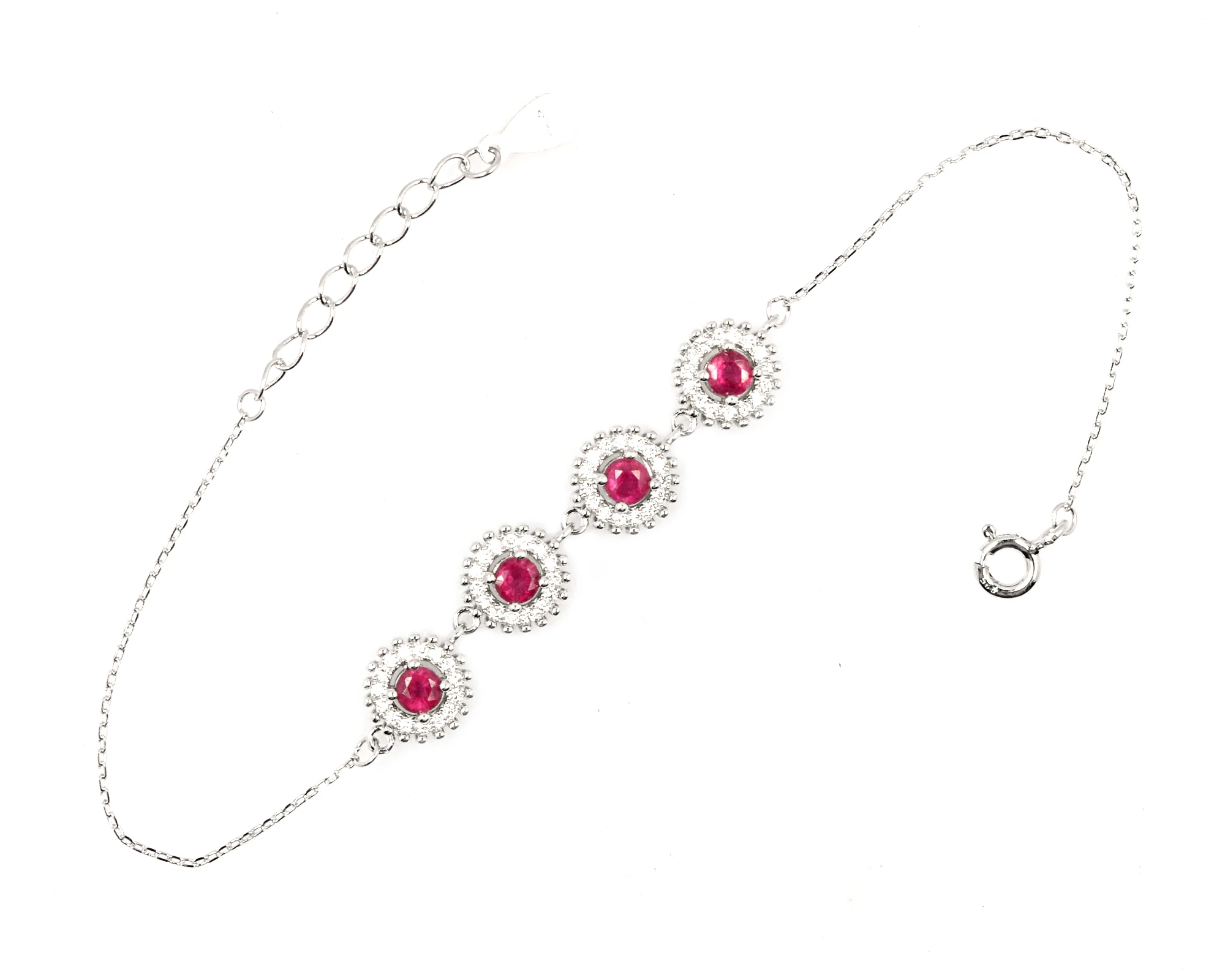 Натуральный рубин 3 5 мм Круглый драгоценный камень Стерлинговое Серебро 925 пробы для женщин дизайнерский Теннисный браслет производитель из Индии