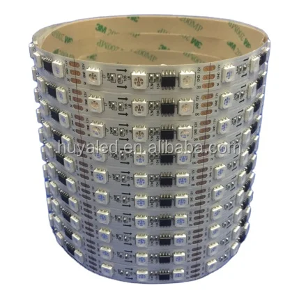 digital  programmable rgb led strip 12V/24v led strip ws2801 60 leds/m magic digital color led strip