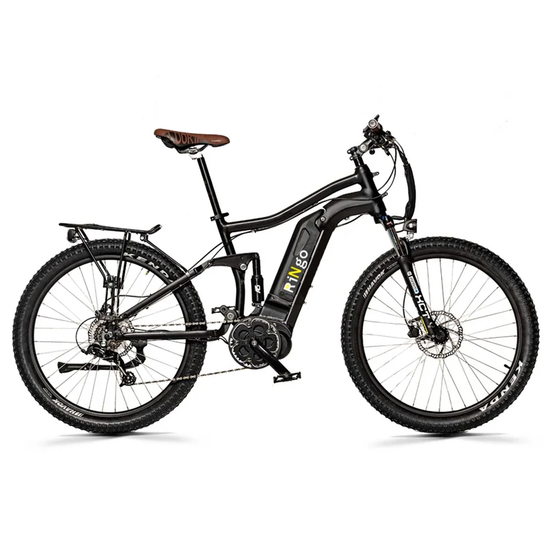 Luxury CE certification ebike SR SUNTOUR front suspension mountain E-bicycle EXA form air shock electric all terrian bike