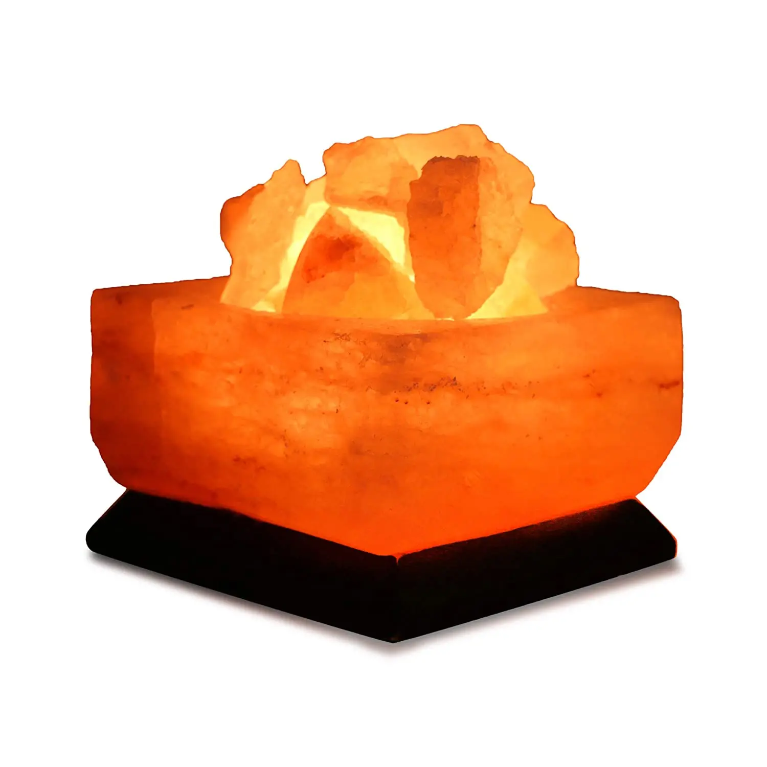 OEM квадратная соляная лампа с чашей Гималайская изготовленная Соляная