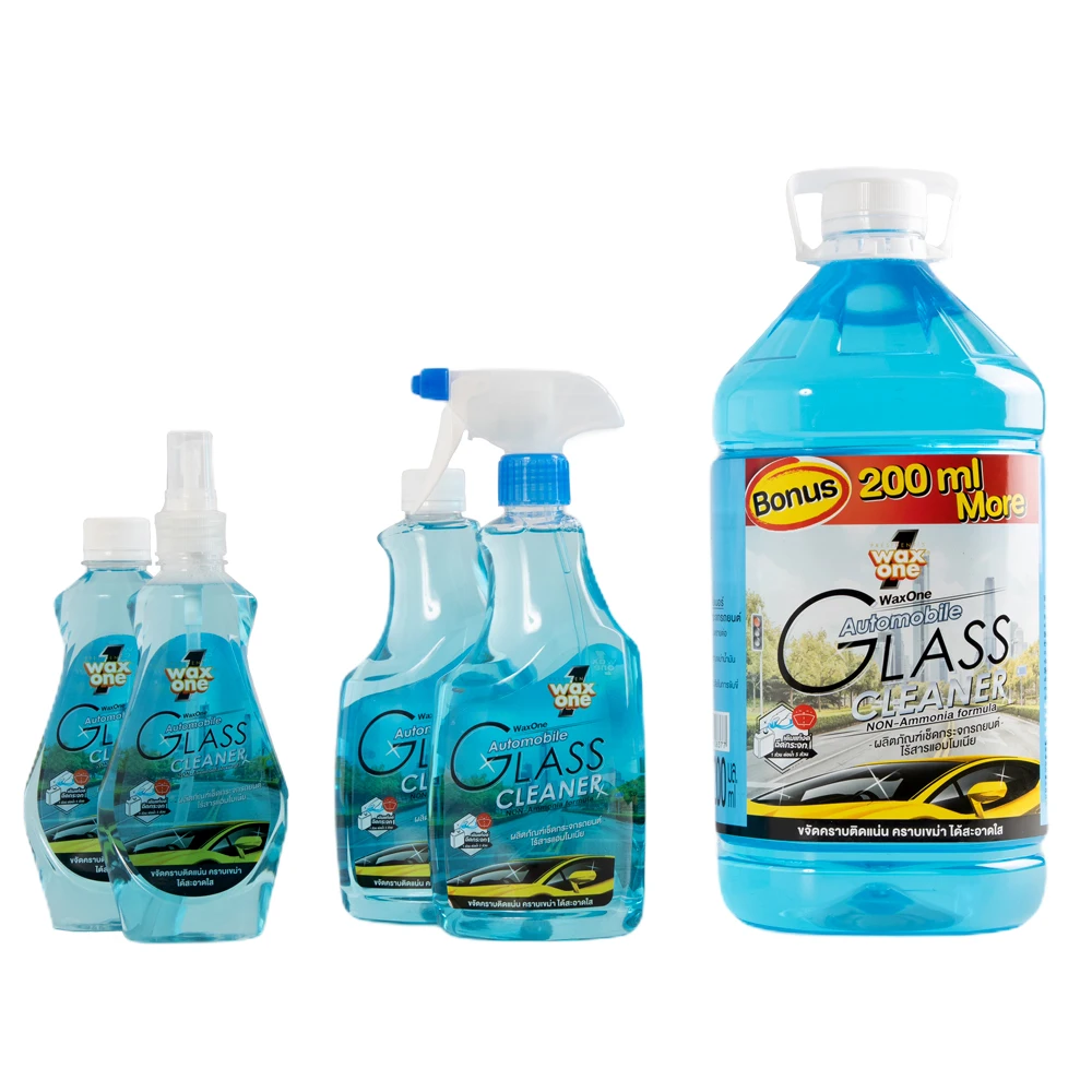 No.1 средство для очистки автомобильных стекол по Заводской Цене WaxOne, средство для очистки автомобильных стекол и полировщик, 365 мл (сменный)