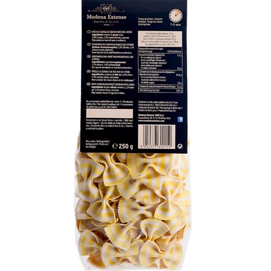 Italian Farfalle with lemon flavor 250g