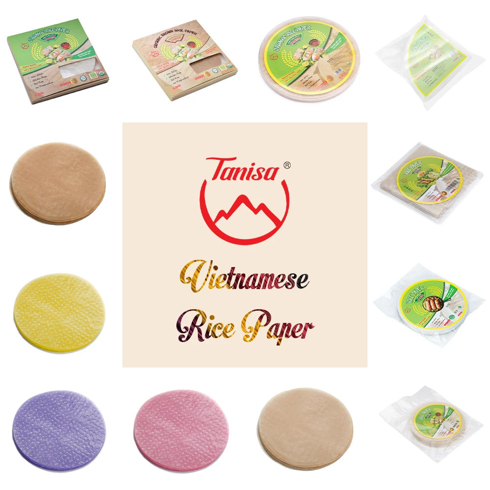 Vietnamese Kale Rice Paper | High Standard Asian Food Export Wholesale Manufacturer by TANISA In Bulk