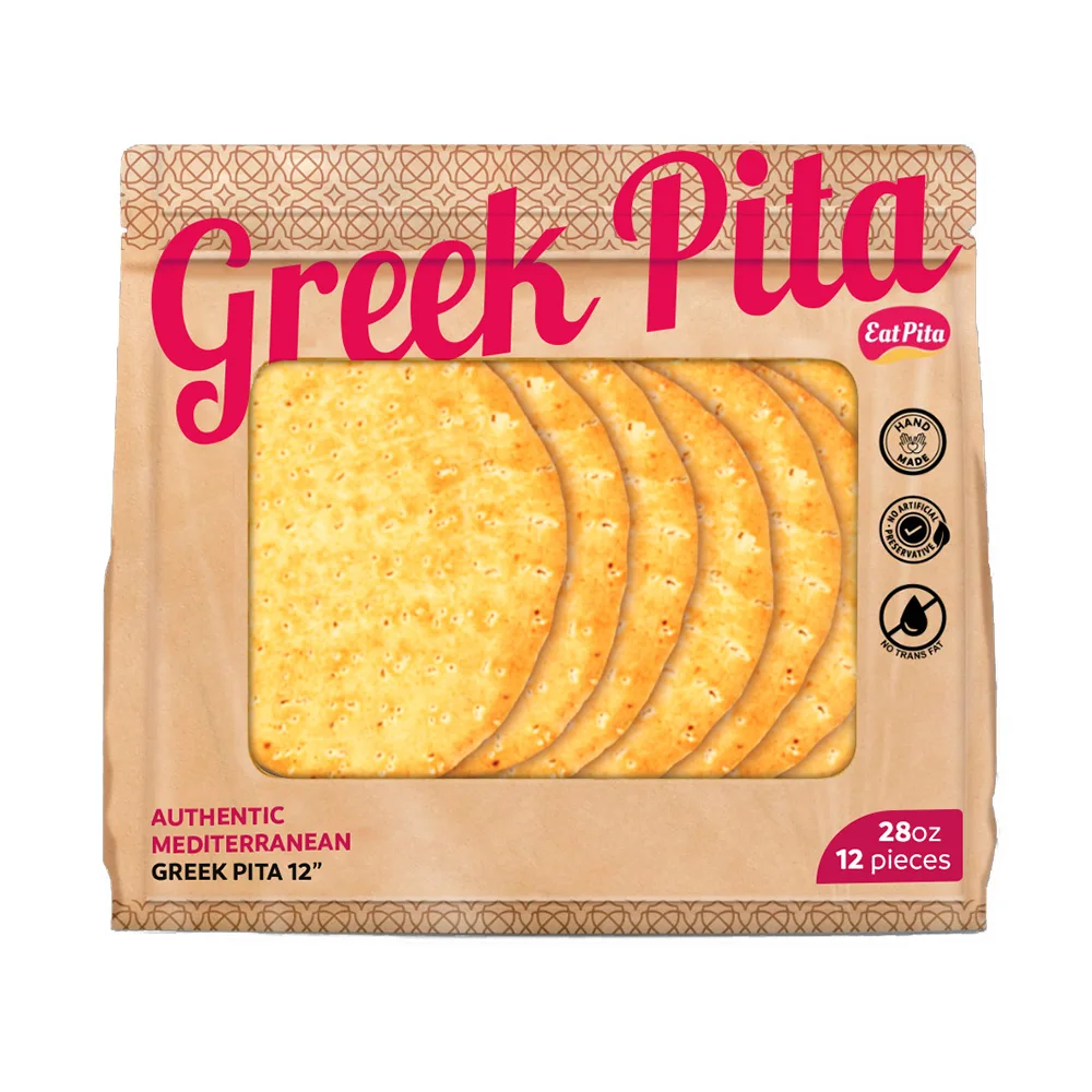 Eat Pita ручная работа оптовая продажа Высококачественная выпечка греческая 12 дюймов