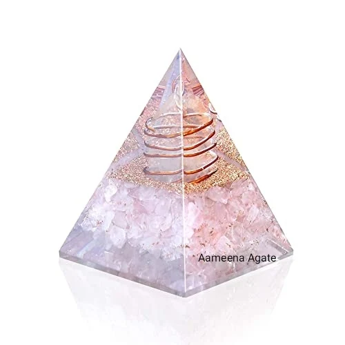 Crystal Black Tourmaline Orgonite Pyramid Wholesale Natural Black Tourmaline Nubian Energy Crystal Orgone Pyramid