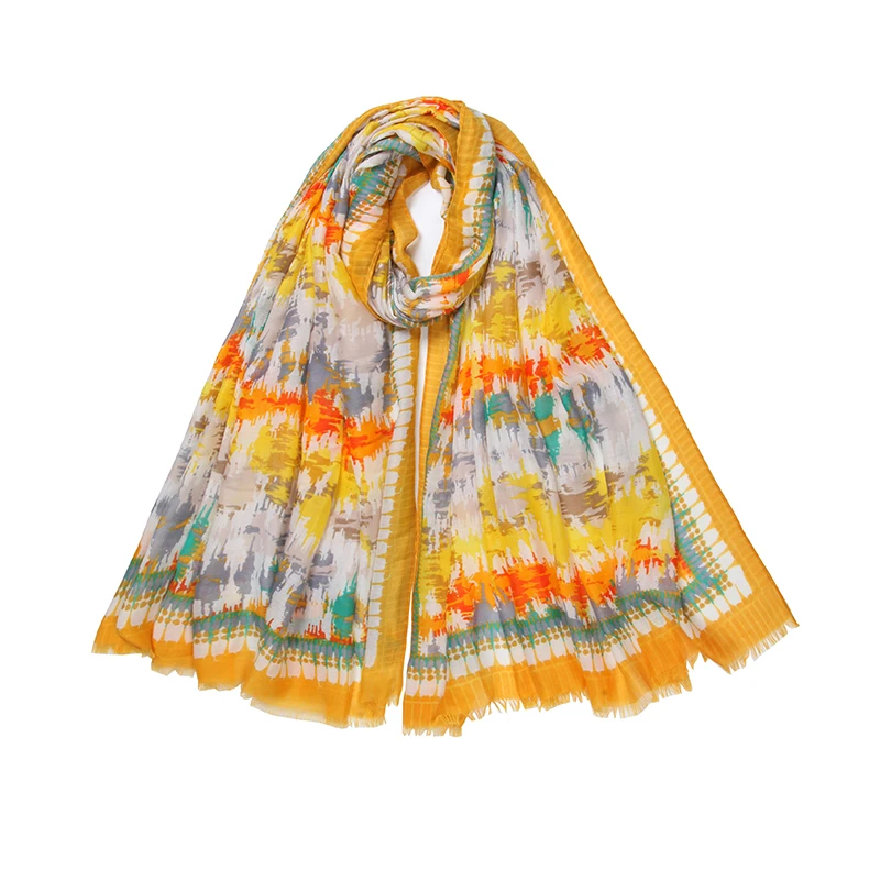Тысячи шарф стили в магазине 180X90cm граффити живопись масляными красками с принтовым дизайном шарф изготовленным на заказ логосом вискоза шарф