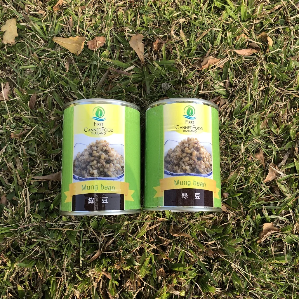 Thailand High Quality OEM Canned Sweet green mung beans for shaved ice or Bubble Tea